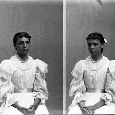 Negative, glass plate