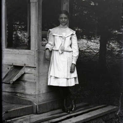 Negative, glass plate