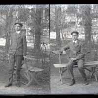 Negative, glass plate