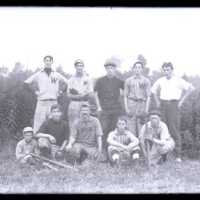 Negative, glass plate