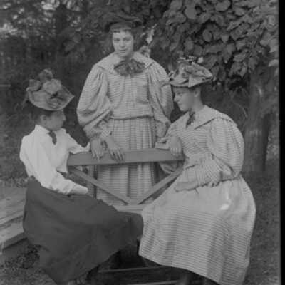 Negative, glass plate