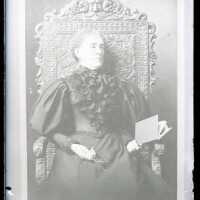Negative, glass plate