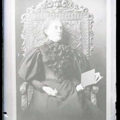Negative, glass plate
