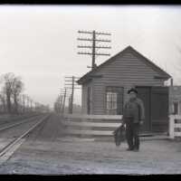 Negative, glass plate