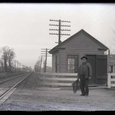 Negative, glass plate