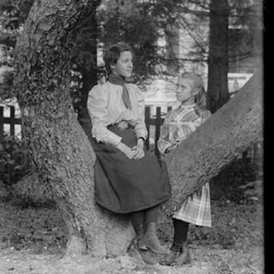 Negative, glass plate