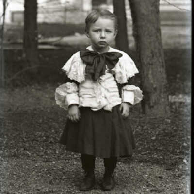 Negative, glass plate