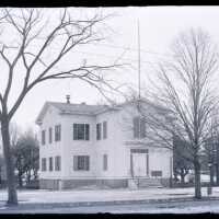 Negative, glass plate