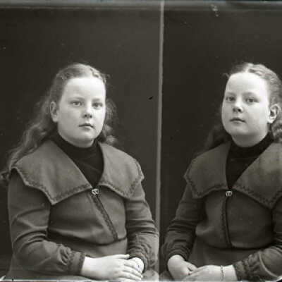 Negative, glass plate