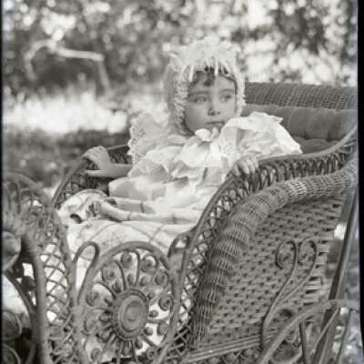 Negative, glass plate