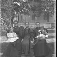 Negative, glass plate