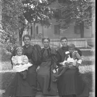 Negative, glass plate
