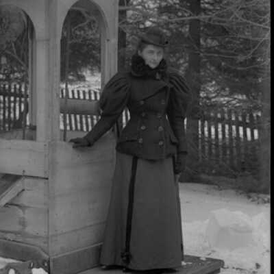 Negative, glass plate