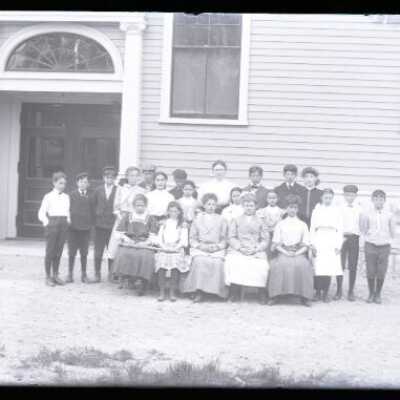 Negative, glass plate