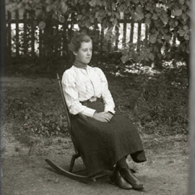 Negative, glass plate