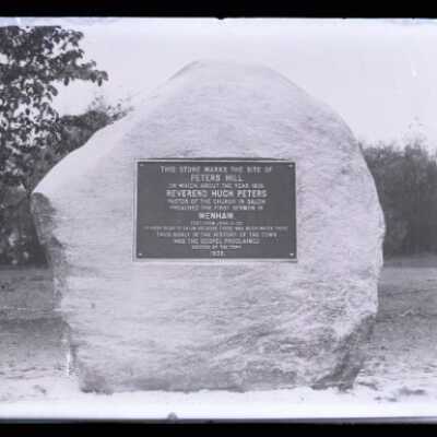 Negative, glass plate