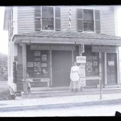 Negative, glass plate