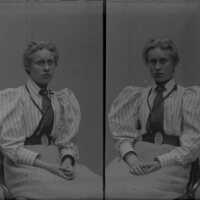 Negative, glass plate