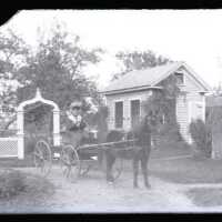 Negative, glass plate