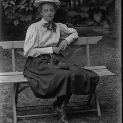 Negative, glass plate