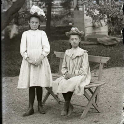 Negative, glass plate