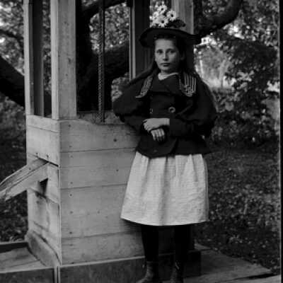 Negative, glass plate