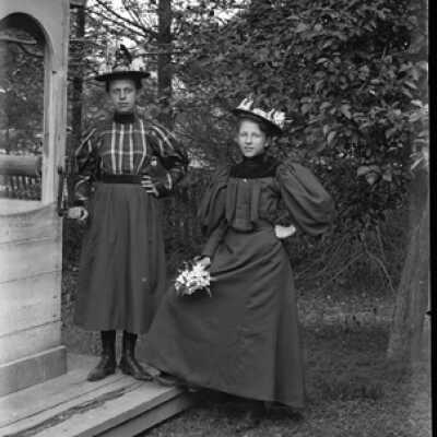 Negative, glass plate