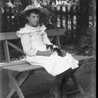 Negative, glass plate