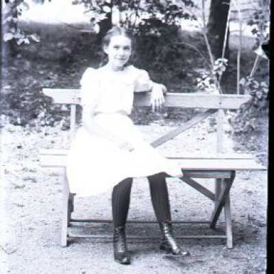 Negative, glass plate