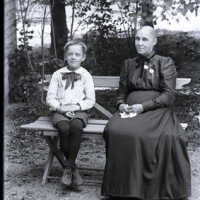 Negative, glass plate