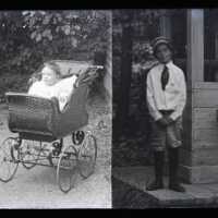 Negative, glass plate