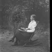 Negative, glass plate