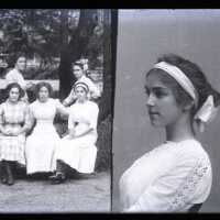 Negative, glass plate