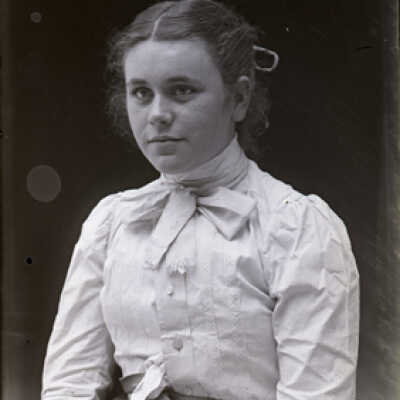 Negative, glass plate