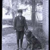 Negative, glass plate