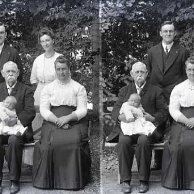 Negative, glass plate