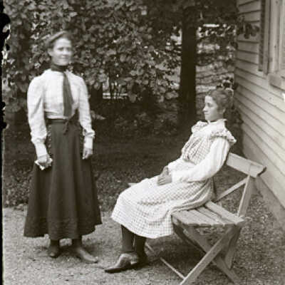 Negative, glass plate