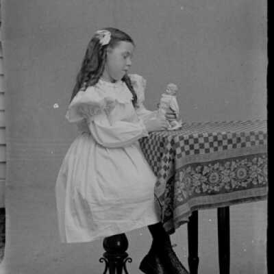 Negative, glass plate