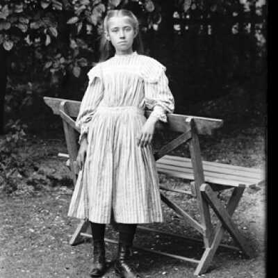 Negative, glass plate
