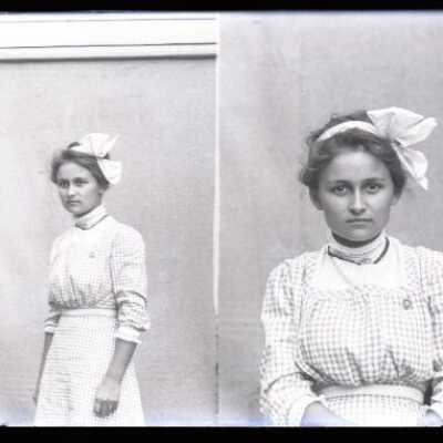 Negative, glass plate