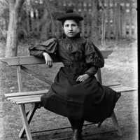Negative, glass plate