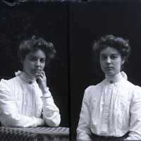 Negative, glass plate