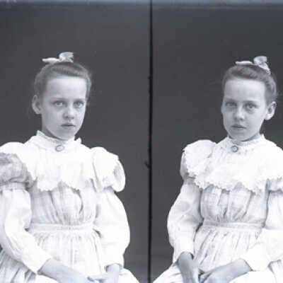 Negative, glass plate