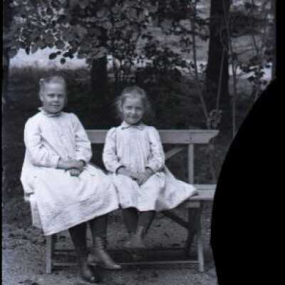Negative, glass plate