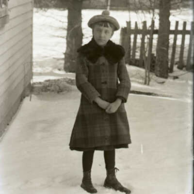 Negative, glass plate