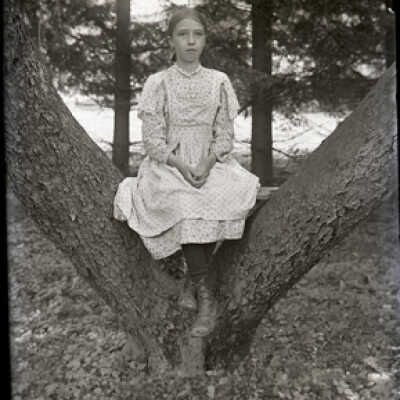Negative, glass plate
