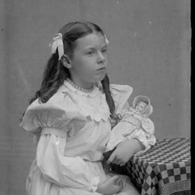 Negative, glass plate