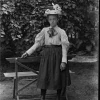 Negative, glass plate