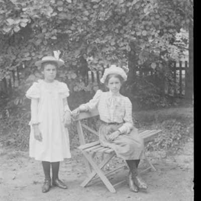Negative, glass plate