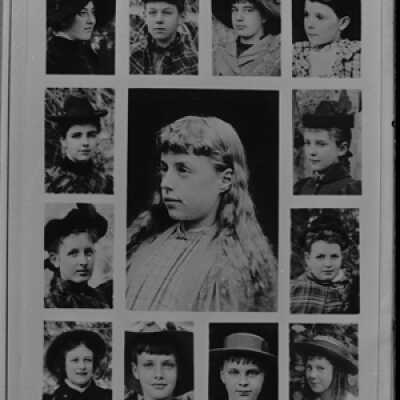 Negative, glass plate